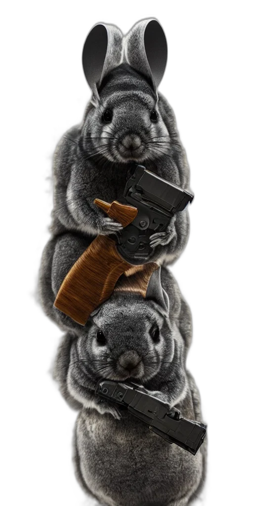 weapon, animal, hat, photorealistic transparent PNG cut-out