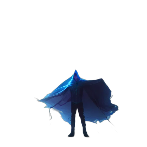 umbrella, jacket, mask, creature transparent PNG cut-out