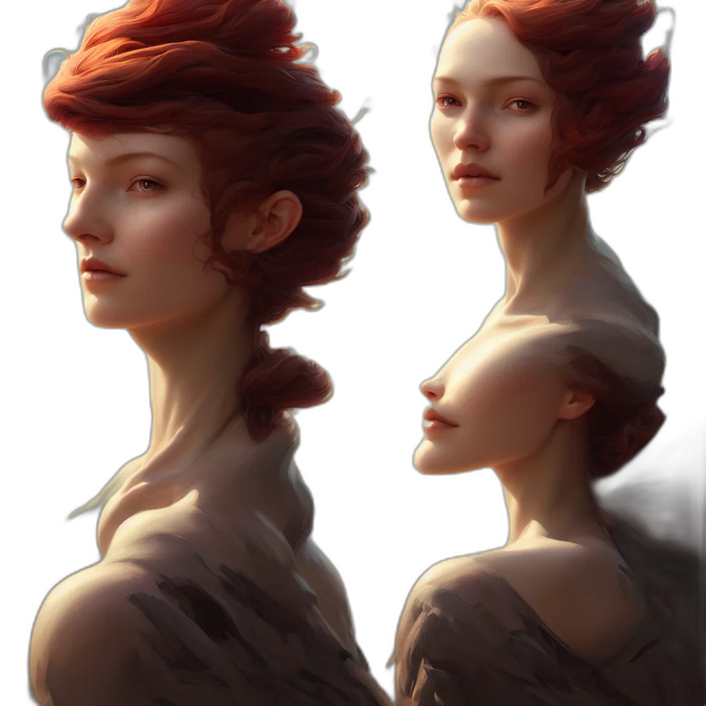 crown, face, dress, concept art transparent PNG cut-out