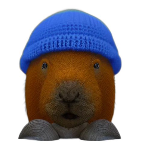 hat, animal, face, photorealistic transparent PNG cut-out