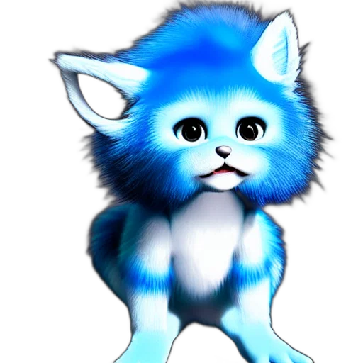 creature, animal, staff, 3d render transparent PNG cut-out
