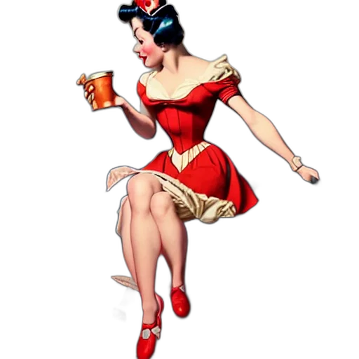 dress, comic book art, concept art, cartoon transparent PNG cut-out