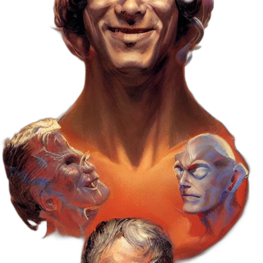 face, mask, comic book art, concept art transparent PNG cut-out