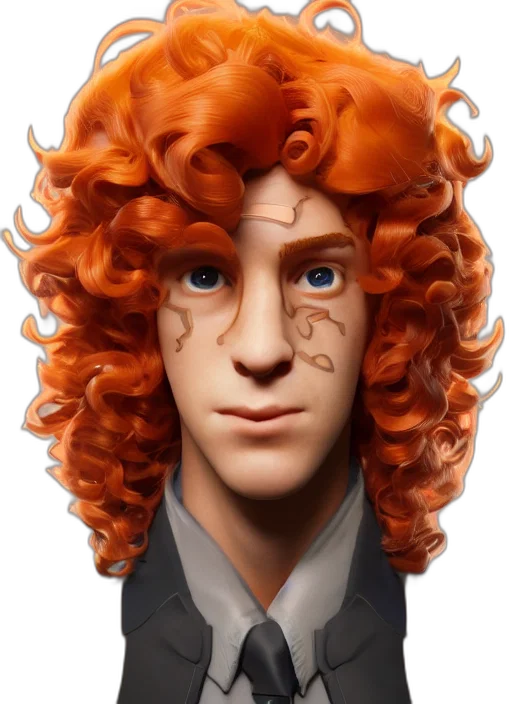 face, hair, staff, mask transparent PNG cut-out