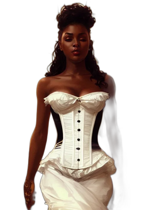 dress, concept art, fantasy art, photorealistic transparent PNG cut-out
