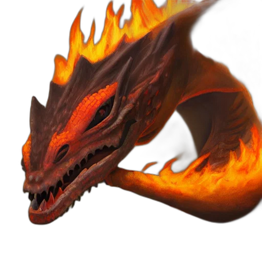 dragon, creature, staff, mask transparent PNG cut-out