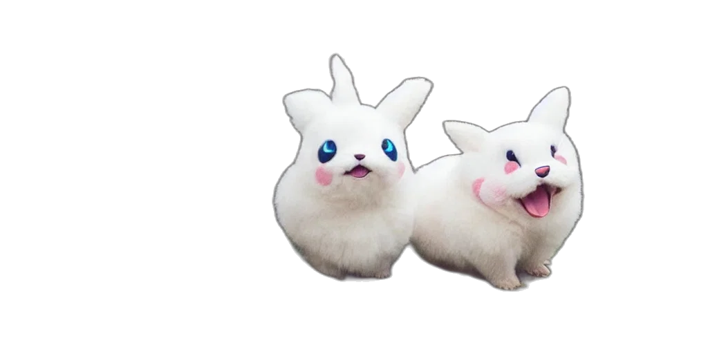 animal, creature, hair, 3d render transparent PNG cut-out