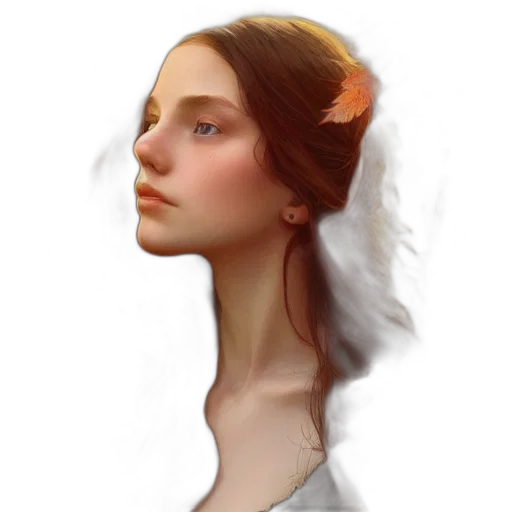 face, crown, hair, dress transparent PNG cut-out