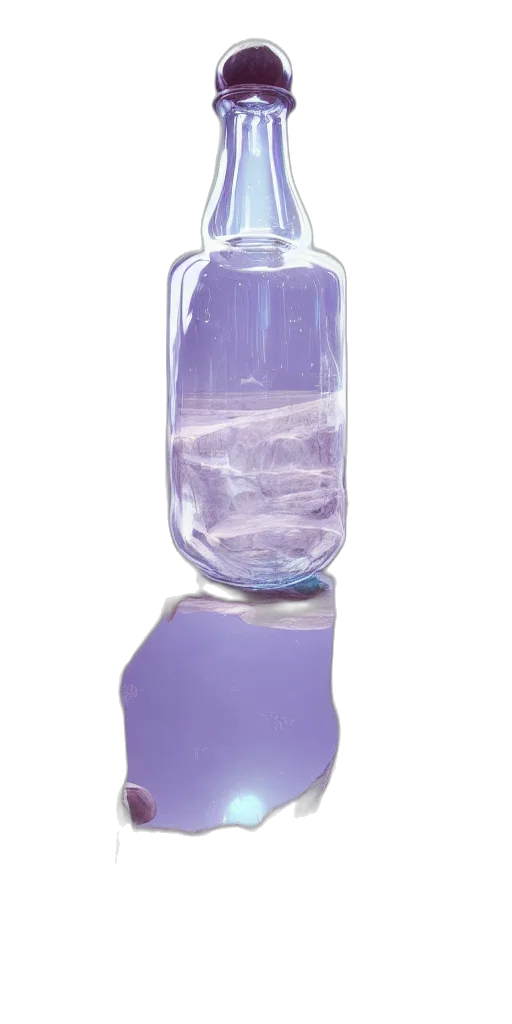 bottle, jewelry, crown, staff transparent PNG cut-out