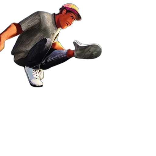 shoes, hat, jacket, creature transparent PNG cut-out