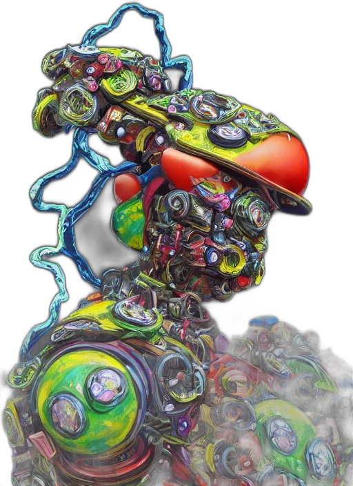 robot, weapon, car, mask transparent PNG cut-out