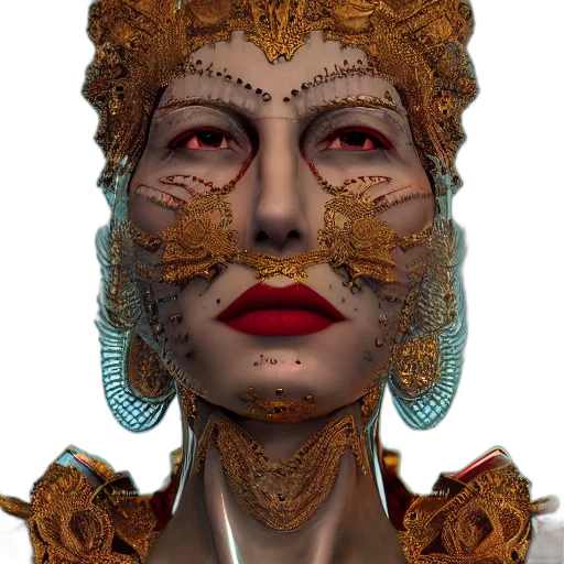 mask, face, crown, jewelry transparent PNG cut-out