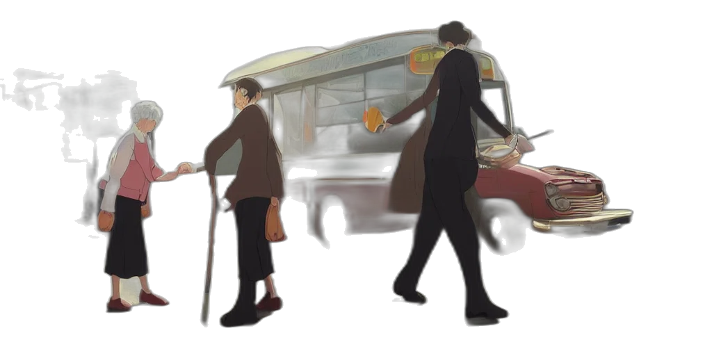 umbrella, car, staff, concept art transparent PNG cut-out