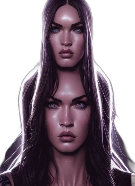 face, fantasy art, concept art, photorealistic transparent PNG cut-out