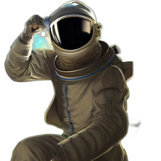 jacket, mask, robot, staff transparent PNG cut-out