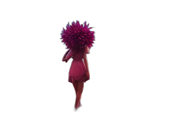 flower, hair, dress, umbrella transparent PNG cut-out