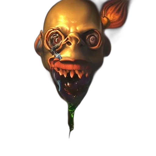 mask, creature, face, staff transparent PNG cut-out