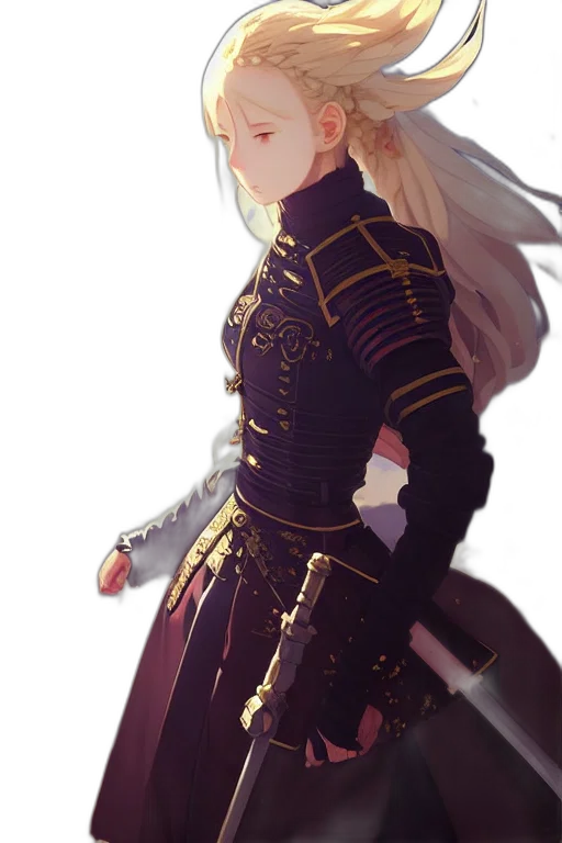 sword, dress, dragon, staff transparent PNG cut-out
