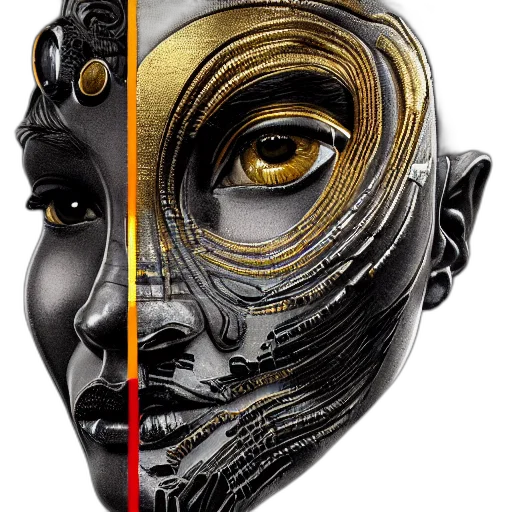 mask, face, jewelry, robot transparent PNG cut-out