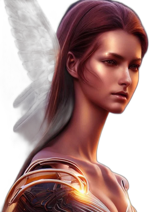 face, fantasy art, photorealistic, concept art transparent PNG cut-out