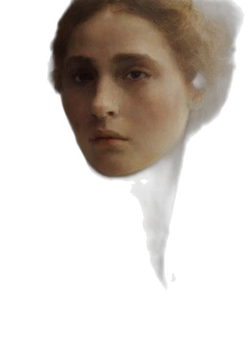 face, hair, hat, staff transparent PNG cut-out
