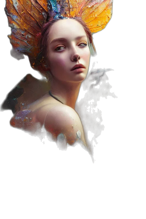 face, crown, dragon, creature transparent PNG cut-out