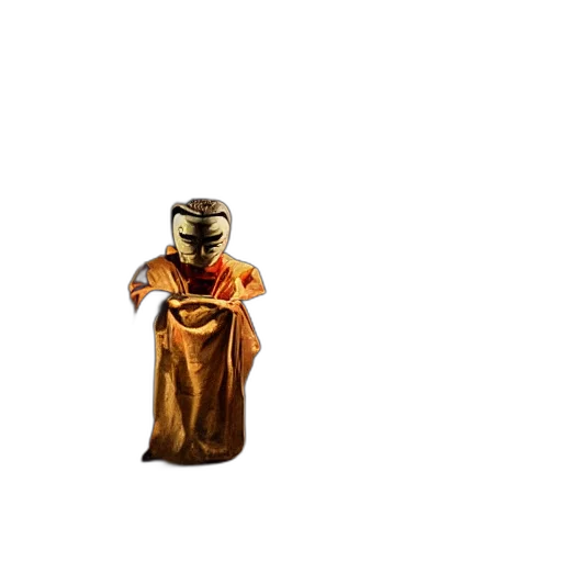 robot, mask, dress, staff transparent PNG cut-out