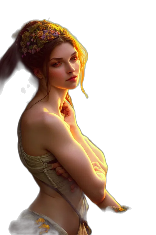 dress, crown, jewelry, face transparent PNG cut-out