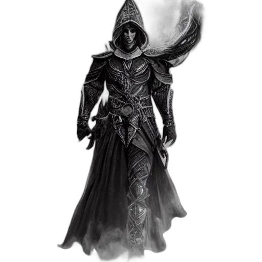 mask, staff, jacket, sword transparent PNG cut-out