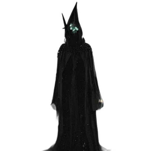 dress, staff, mask, creature transparent PNG cut-out