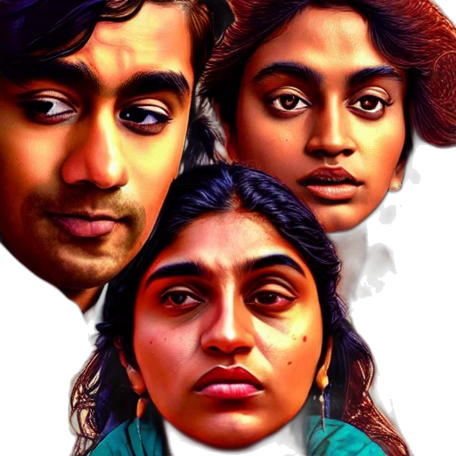 face, photorealistic, comic book art, concept art transparent PNG cut-out