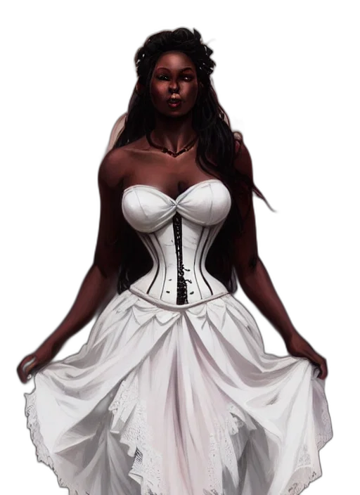 dress, concept art, fantasy art, comic book art transparent PNG cut-out