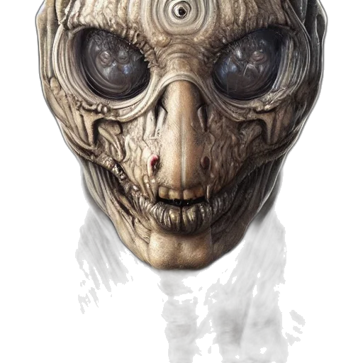 mask, face, creature, robot transparent PNG cut-out