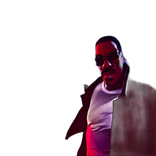 jacket, face, concept art, 3d render transparent PNG cut-out