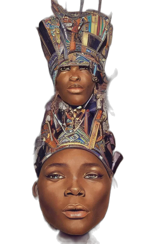 crown, face, hat, jewelry transparent PNG cut-out