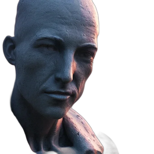 face, mask, robot, creature transparent PNG cut-out