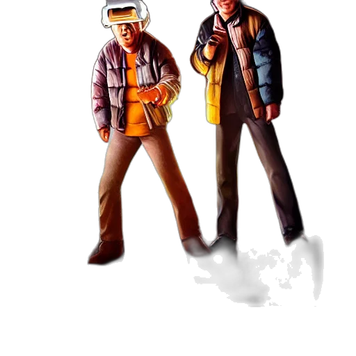 jacket, staff, robot, concept art transparent PNG cut-out