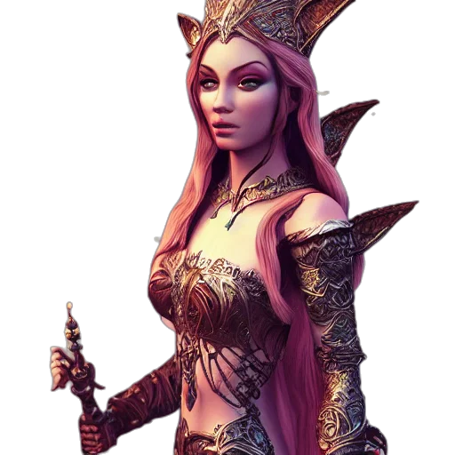 staff, crown, weapon, dragon transparent PNG cut-out