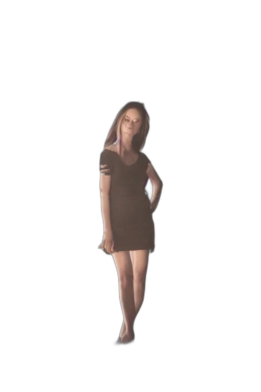 dress, creature, face, staff transparent PNG cut-out