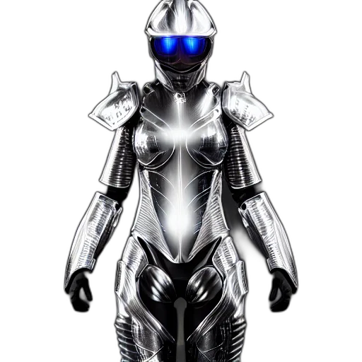 robot, 3d render, concept art, cyberpunk transparent PNG cut-out