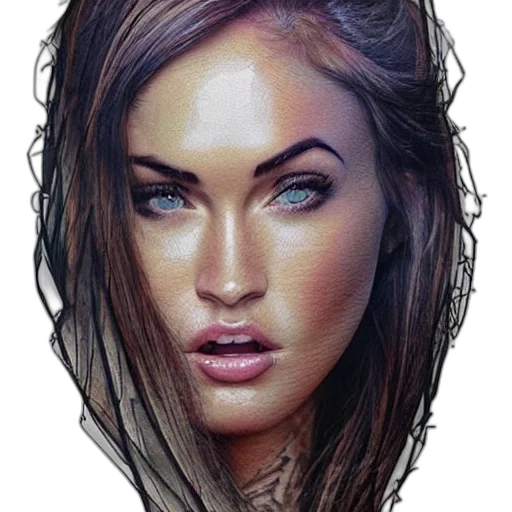 face, hair, mask, jewelry transparent PNG cut-out