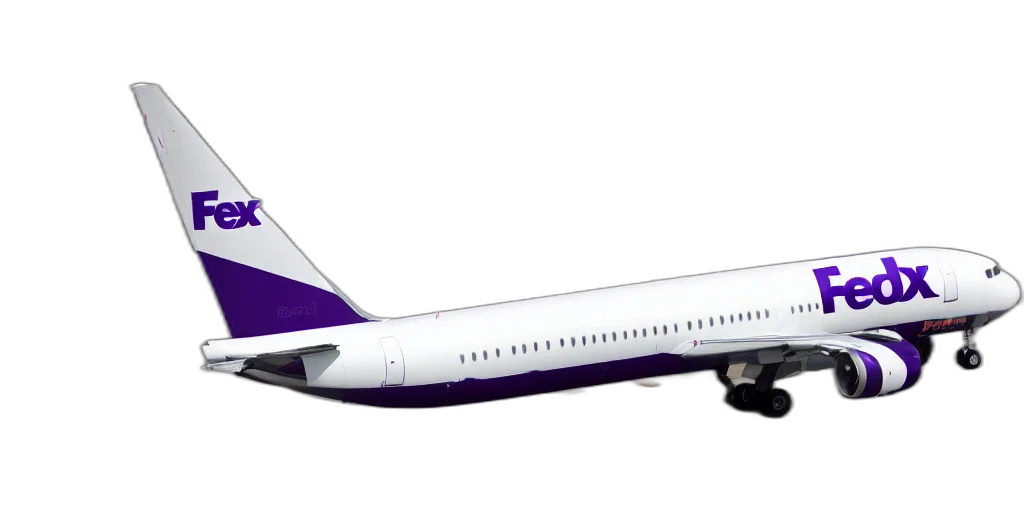 fedex, memphis, airplane, group transparent PNG cut-out