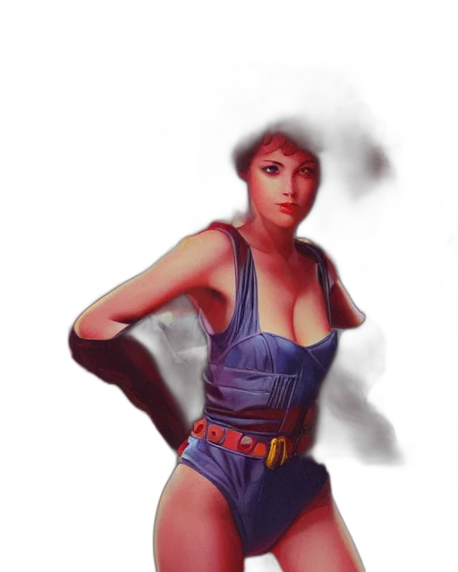 dress, robot, concept art, comic book art transparent PNG cut-out