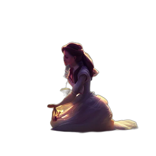 dress, crown, creature, hair transparent PNG cut-out