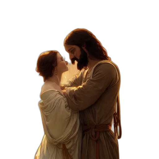 photorealistic, fire, snow, jesus transparent PNG cut-out