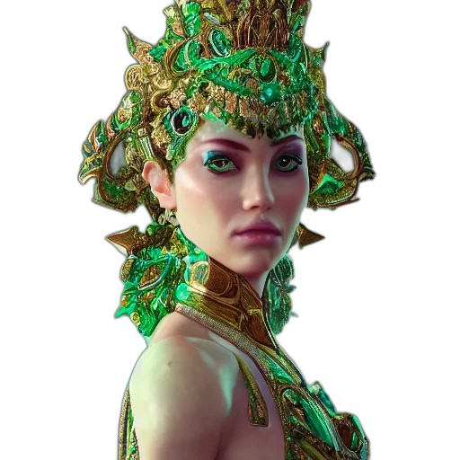 crown, hat, mask, staff transparent PNG cut-out