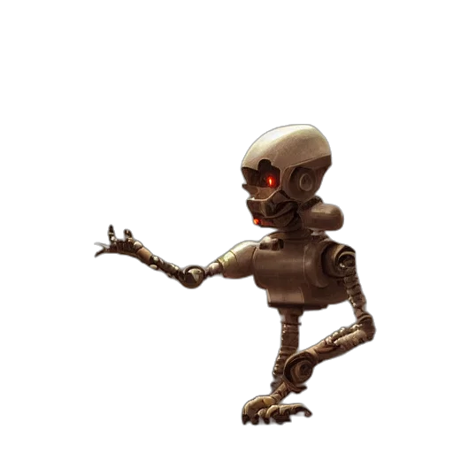 robot, creature, staff, animal transparent PNG cut-out