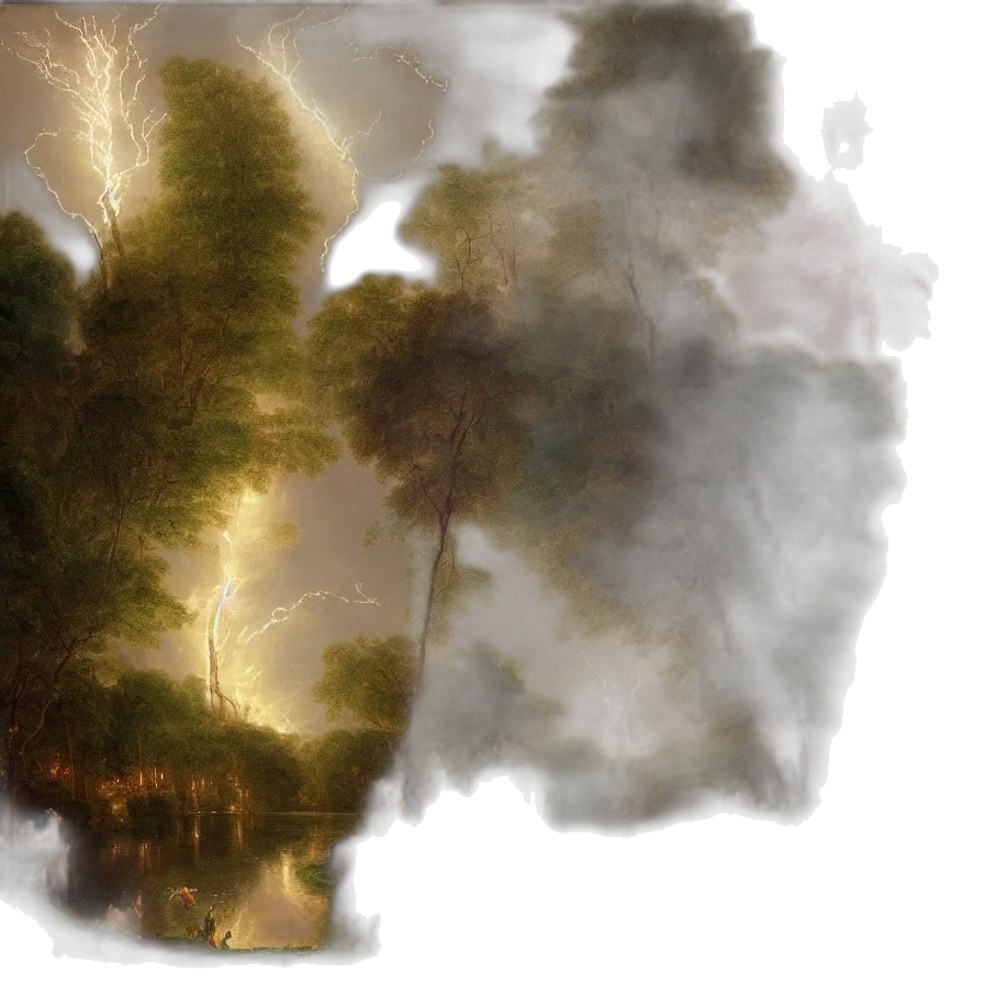 tree, mask, dragon, crown transparent PNG cut-out