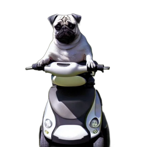 car, animal, 3d render, photorealistic transparent PNG cut-out