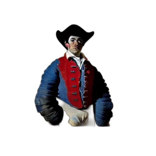 jacket, staff, hat, mask transparent PNG cut-out